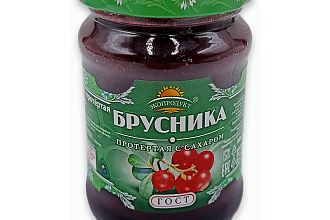 Брусника протертая с сахаром Экопродукт 320гр