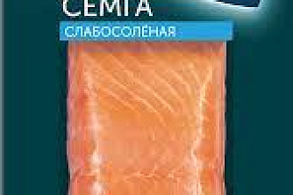 Семга с/с филе-кусок в/у 200гр./6 Русское Море