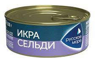 Икра сельди деликатес. Люкс Оригинальная 100гр. Русское море