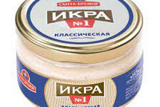 Икра деликатесная классическая 180гр./6  Бремор 