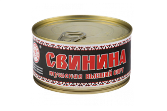 Свинина тушеная Балтийская Охота в/с,ж/б 325 гр.   