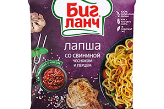 БИГ ЛАНЧ лапша Свинина с чесноком и перцем 75гр.