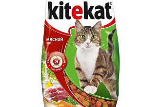 Корм сухой для кошек Мясной Пир 350гр./18шт. KiteKat