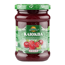 Клюква протертая с сахаром Экопродукт 320 гр