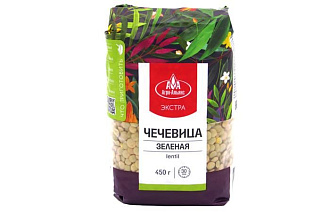 Чечевица зеленая элитная Агроальянс 450г*8шт