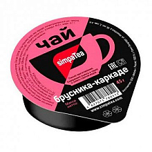 Смесь для приготовления чая SimpaTea Брусника-каркаде 45гр./36шт.