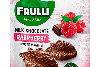 Шоколадные конфеты Ozera суфле Малина 125гр. КК