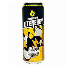 Энергетический напиток б/а LIT Energy Mango Coconut манго кокос 0,45 ж/б