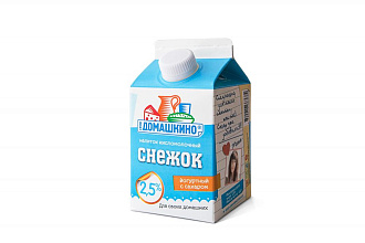 Напиток кисломолочный Снежок 2,5% пп 400гр.Село Домашкино