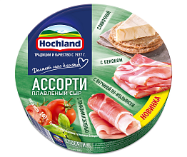 Сыр плавленый Hochland круг 140гр Ассорти 