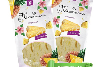 Пастила творожная со вкусом Ананас 170гр./20шт.