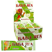 Баба-Яга яблоко 11г 12*48 жевательная конфета