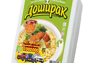 Доширак лапша Курица (т/конт) 90г/24шт КОЯ