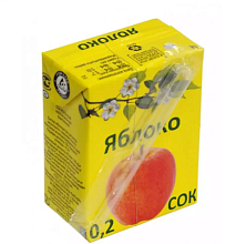 Сок Яблочный Гост 0,2л/27шт ТМ Гость Саратов.обл.