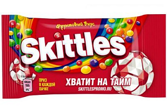 Skittles жев. конфеты в глазури  Фрукты 38г*12шт