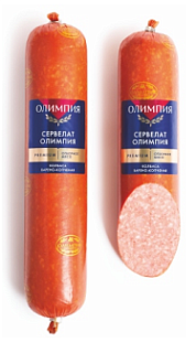 Сервелат Олимпия в/к в/у СРЕЗ 300гр. Олимпия
