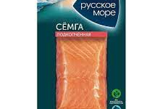Семга подкопченная филе-кусок 200гр (Рус.Мор) 1/6 NEW