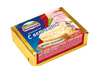 Сыр Плавл. Hochland блок 50г/6 ветчина (только упак)