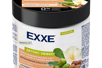 Маска для волос EXXE Детокс эффект д/сухих и тонких 2в1 500мл.