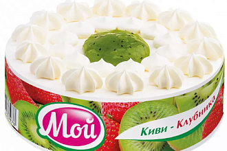 Торт Киви Клубника 650гр Хлебпром