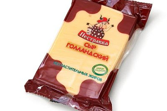 Сыр Голландский Пестравка 45% фасованный 200 гр