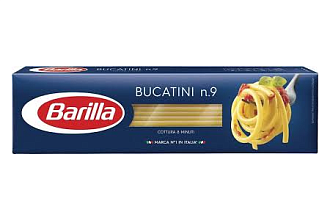Макаронные изд. Barilla Bucatini n.9 из твёрдых сортов пшеницы, 400гр.
