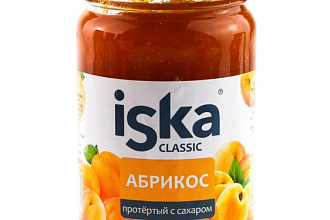 Ягода протертая Абрикос Iska 420г*12шт ст/б
