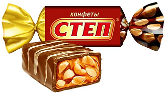 Конфеты Золотой Степ с арахисом вес.Славянка