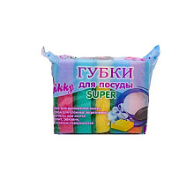 Губки для посуды Супер 5шт Wikky
