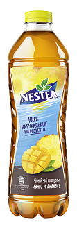 НЕСТИ 1,5 л Черный чай со вкусом манго-ананаса Напиток