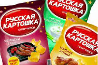 Чипсы "Русская картошка" Ассорти 80г/16шт "Русскарт"