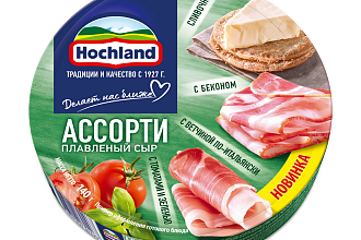 Сыр плавл. Хохланд круг Ассорти зеленое 140г ШБ