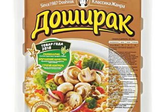 Доширак лапша Грибы (т/конт) 90г/24шт КОЯ