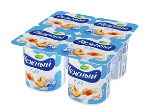 Продукт йогуртовый Нежный Персик 1,2% 100гр.