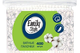 Emily Style ватные палочки пакет 400шт с зиплоком