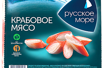 Крабовое мясо охл.200гр./15шт. Русское море
