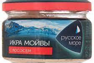 Икра деликатесная с лососем 165гр./6 Русское море