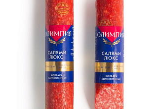 Салями Люкс с/к п/с ваккум 320гр. Олимпия 