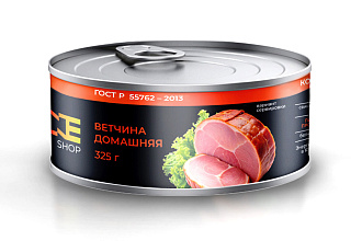Ветчина из свинины 325 гр ж/б ключ OneShop