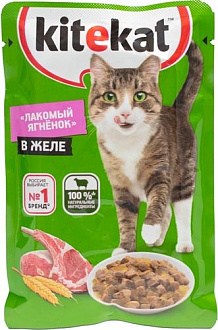 Кош.корм KiteKat с ягненком в желе 28*85г