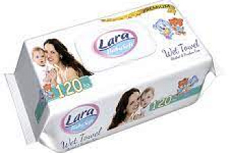 Влажные салфетки Премиум 120шт. LARA 