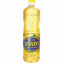 Масло подсолнечное 1л Злато раф.дез.