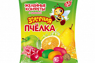 КОНФЕТЫ ЗАДОРНАЯ ПЧЕЛКА микс  1/16 шт./250 гр, B&B
