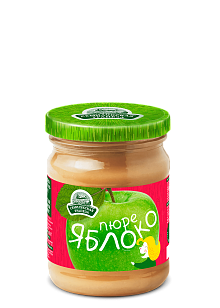 Пюре фруктовое с сахаром Яблочное 260гр. ст/б Семилукская трапеза