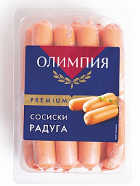 Сосиски Радуга мини  вес. Олимпия ВЕС