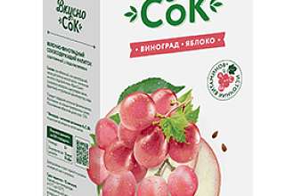 Напиток ВкусноСок Виноградно-яблочный 0,95л