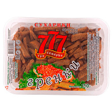 Гренки "777" Красная икра 150г*12 контейнер