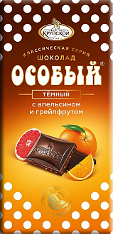 Шоколад Крупской Особый темный с апельс/грейпф. 90г СПб