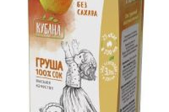 Сок грушевый КУБАНА 0,2