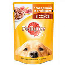 Корм влажный д/собак 85гр. Говядина-ягненок PEDIGREE